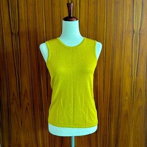Paule Ka yellow tank top sparkle